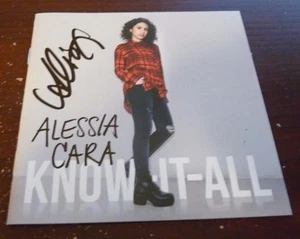 Cubierta de CD firmada autografiada por Alessia Cara Know It All garantizada - Imagen 1 de 1