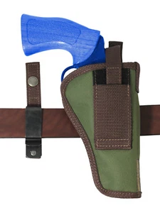 New Barsony Woodland Green 360Carry 12 Option IWB OWB C/D Holster 4" Revolvers - Picture 1 of 9