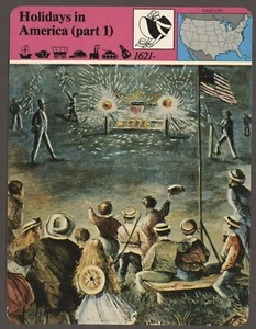 Holidays in America part 1 Story of America Fashion Culture History Card - Picture 1 of 1