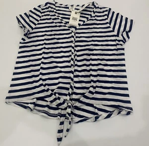 Ladies size 14 RIVERS Blue Striped Tie top *NEW* RRP $29.99 - Picture 1 of 3