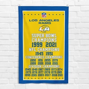 For Los Angeles Football Fans 3x5ft Flag Banner Super Bowl LVI Champs LA Winners - Picture 1 of 12