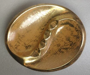 Stangl Pottery Vintage Ashtray Trenton, NJ Granada Gilded Gold 3942 Hand Painted - Picture 1 of 22