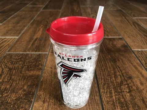 Atlanta Falcons CRYSTAL FREEZER TUMBLER 16 oz NFL Cover
