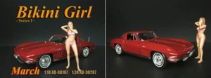 Figura Sexy Bikini Niña March Calendario Modelo 1:18 Diorama Americano AD-38167 - Imagen 1 de 1