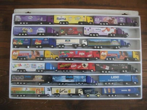 SAMMLUNG KONVOLUT 22x LEBENSMITTEL WERBETRUCKS MIT VITRINE - Bild 1 von 5