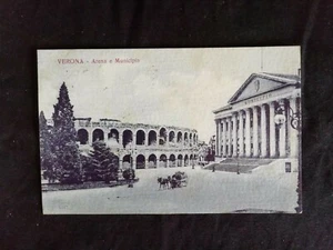 Cartolina Arena e Municipio Verona Carretto EA360 - Foto 1 di 1