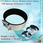 [2X] 12" Noise Reducer Clamps 300 To 320Mm For Hydroponics Duct Fan Filter Setup