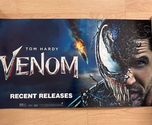 2019 Marvel's Venom 22"x12" Cardstock Store Promo Movie Poster Banner Tom Hardy - Picture 1 of 4
