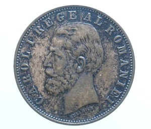 ROMANIA CAROL I 5 BANI 1885 RAME COPPER COIN MONETE DA COLLEZIONE CURRENCY - Imagen 1 de 2