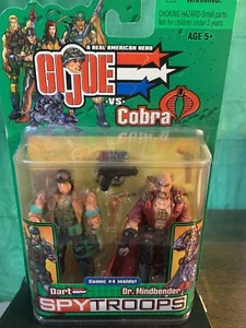 Hasbro (2003) G.I. Joe Spy Troops 2 Pack - DART & DR. MINDBENDER - NEW ON CARD - Picture 1 of 6