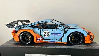 CADA Technic Porsche 911 GT3, 1:8, Race Car Model Building Kit, limited blue - Image 1 of 4