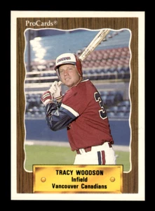 1990 ProCards # 498 Tracy Woodson (ML) Vancouver Canadians Chicago White Sox - Picture 1 of 2