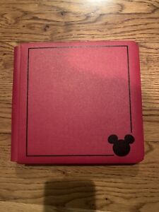 Creative Memories 7x7 Red & Black Pre-decorated Disney Mickey Mouse album 24 pag