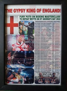 Tyson Fury beats Dillian Whyte - Campeón del Mundo Fury - 2022 - impresión de recuerdo - Imagen 1 de 2