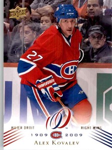 2008-09 Upper Deck Montreal Canadiens Centennial Set Alex Kovalev #169