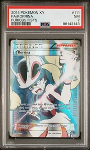 PSA 7 Korrina Full Art #111 2014 Pokemon Xy Furious Fists 86142143 - Picture 1 of 2