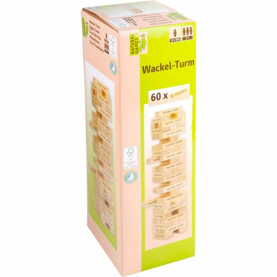 Natural Games Wackelturm mit 60 Spielsteine - Bild 1 von 1