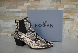 Hogan size 35.5 ankle boots booties cowboy shoes reptile new former RRP 450 € - Picture 1 of 7