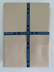 Waterford Oblong Tablecloth 84" 6-8 People Christmas New Year Gold Textured - Picture 1 of 4