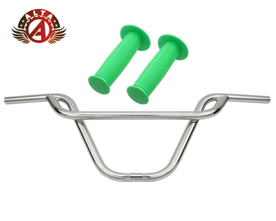 Хромированный руль ALTA BMX старой школы КРЕНДЕЛЬ с ГРИБНЫМИ РУЧКАМИ в стиле BMX - Изображение 1 из 1