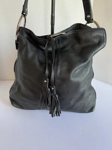 BORSA/SPALLA ALFANI PELLE NERA LG MANICO SINGOLO, PELLE OTTIMA QUALITA'++ - Foto 1 di 16