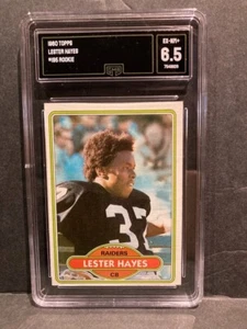 1980 Topps 195 Lester Hayes Oakland/Los Angeles Raiders GMA 6.5 - ExMINT+ Rookie - Picture 1 of 2