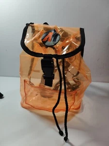 Vintage Action Man Orange Transparent Carry Bag Backpack Rare Collectable Retro  - Picture 1 of 8