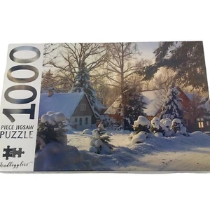 1000 Pc Puzzle Winter Scene Mindbogglers Snow Country Farm Spindleruv Mlyn Czech - Bild 1 von 5