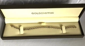 9 ct Yellow Gold And Diamonds Bracelet, 7,5 inches - Picture 1 of 23