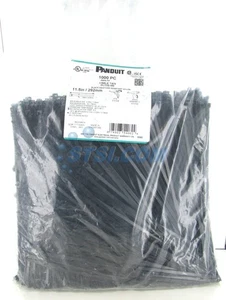 Bridas de cable Panduit PLT3S-M0 Pan-Ty resistentes a la intemperie, 11,5" negras, 1000 PK ~STSI - Imagen 1 de 2