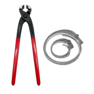 Pinze per morsetti per orecchie con 12 pezzi orecchio singolo CV morsetti per stivali fascia kit di strumenti morsetto per orecchie pi - Foto 1 di 5