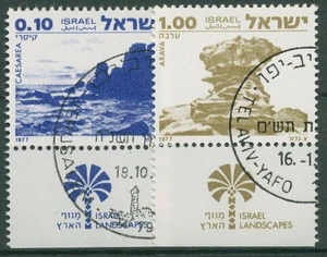 Israel 1977 Landschaften Salzformation 719/20 mit Tab gestempelt - Picture 1 of 1