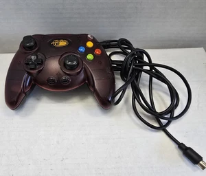Mad Catz Wired Controller Original Xbox Red Transparent tested NO Breakaway - Picture 1 of 4