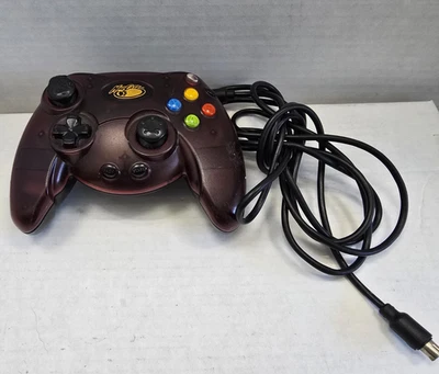 Mad Catz Wired Controller Original Xbox Red Transparent tested NO Breakaway - Image 1 of 4