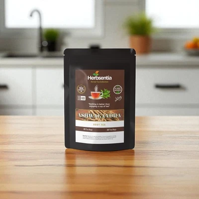 Té Ashwagandha - Calmante, terroso y perfecto para claridad. 20 bolsitas de té. Herbsentia Foto 1 de 4