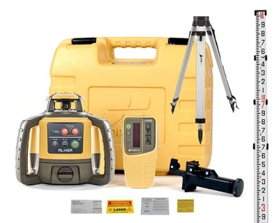 Láser giratorio Topcon RL-H5A con receptor LS-80X, trípode de alta resistencia y varilla de grado Foto 1 de 2