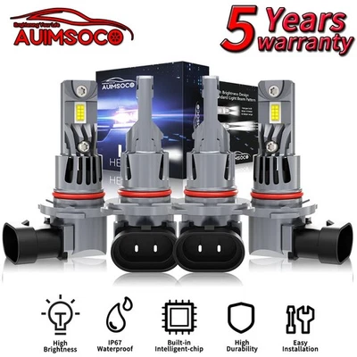 For Toyota Land Cruiser 1991-2007 Super Bright LED Headlights Bulbs Hi/Lo Beam - Изображение 1 из 4