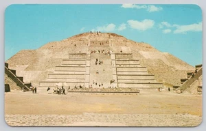 Postcard Pyramid San Juan Teotihuacan Mexico - Picture 1 of 2