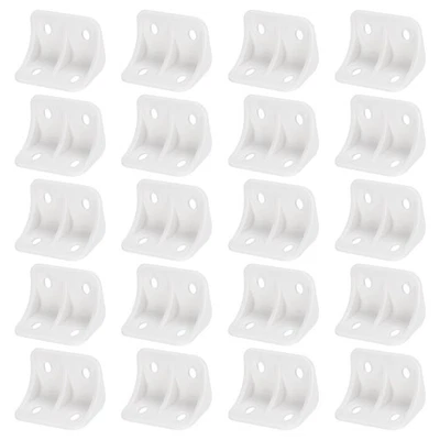 20 Stück Kunststoff Eckstreben 36 x 24 x 24 mm rechtwinklig Winkel weiß - Bild 1 von 4