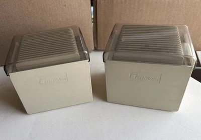 Две коробки для хранения файлов дискет Fellowes STEP CUBE 3.5 одна повреждена см. фото - Изображение 1 из 4