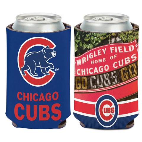 CHICAGO CUBS WRIGLEY FIELD 12 0Z CAN COOZIE COOLER HOLDER MLB LICENSED Cover