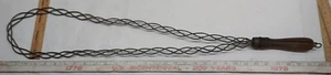 Antique Braided Wire Rug Beater - Wooden Handle 32 in. - Picture 1 of 10