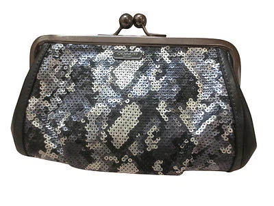 Bolso sin asas de noche Coach Madison con marco de pitón y lentejuelas nuevo con etiquetas con cadena 21274 Foto 1 de 4