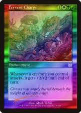 Fervent Charge FOIL Apocalypse PLD White Black Red Rare MAGIC CARD ABUGames