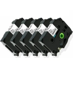 5-Pk/Pack TZe231 TZ231 Black/White Label Tape For Brother P-Touch PT-D210 12mm - Picture 1 of 4