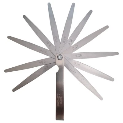 ROBERTAGOR GS OPTIMUS SPESSIMETRO VALVOLE DI PRECISIONE 13 LAME DI SPESSIMETRO IN ACCIAIO 0.05-1.00mm