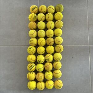 Lot De 40 Balles De Tennis Usagées Pour Chiens, Entraînement Ou Autre (2).