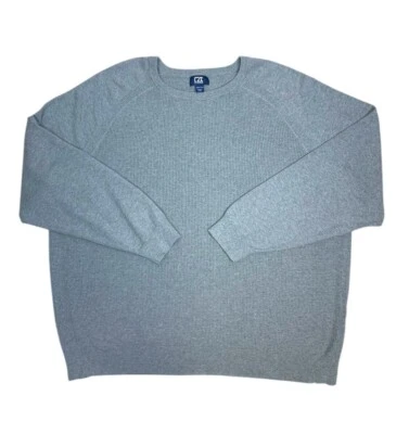 Cutter & Buck Mens 2XB Gray Waffle Knit Pullover Sweater  - Image 1 of 4