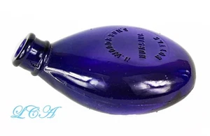 WOOD & SON'S NURSING BOTTLE antique TURTLE shape BABY bottle BIM pristine PURPLE - Picture 1 of 4