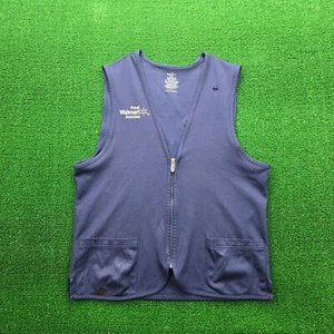 Walmart Proud Associate Vest Unisex Small Navy Blue Employee Uniform Work Wear - Picture 1 of 7